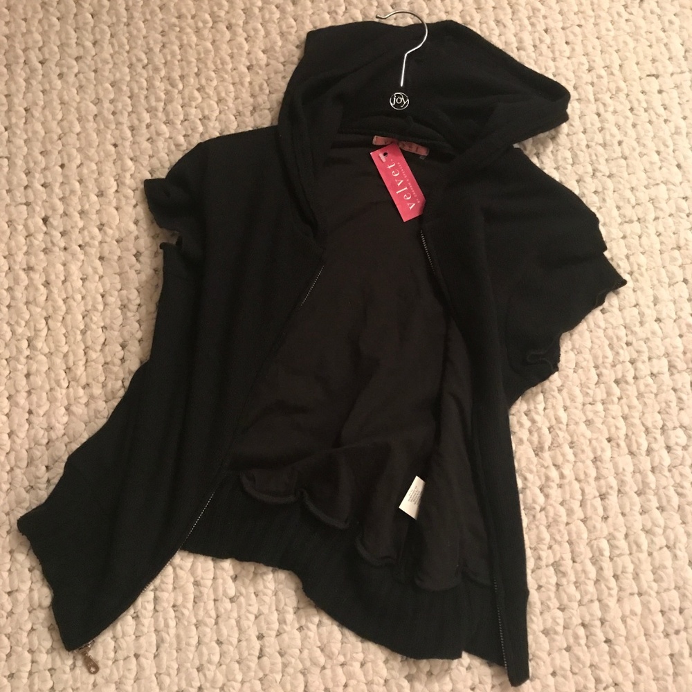VELVET Cashmere Hoodie MOD Zip Hooded Jacket NWT - Picture 2 of 7